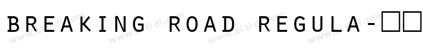 breaking road regula字体转换